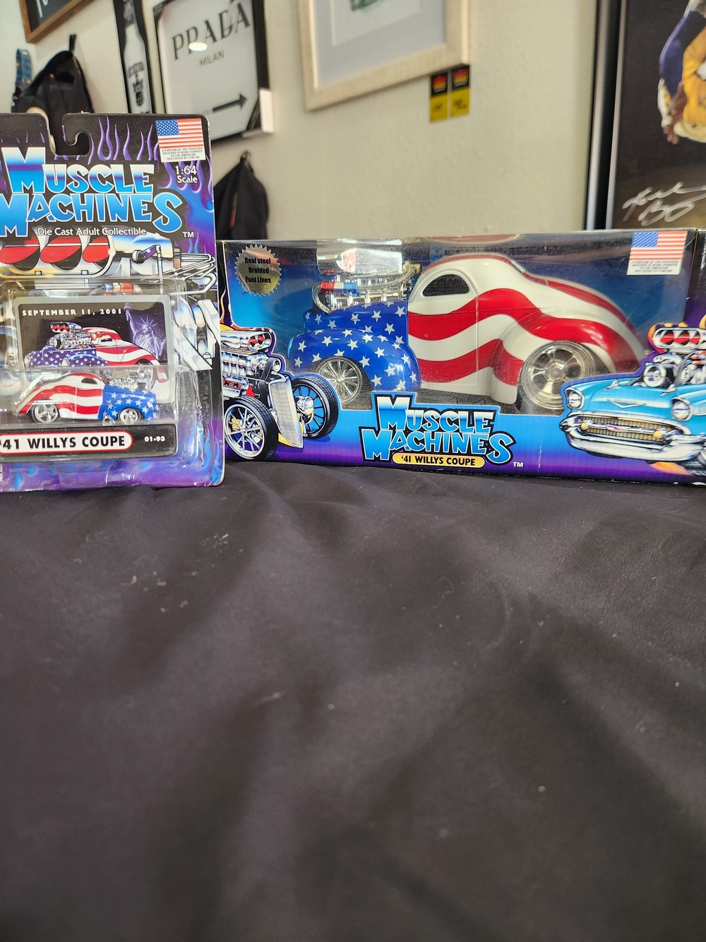'41 Willys Coupe Muscle Machines 1:18 & 1:64  Scale SET NIB